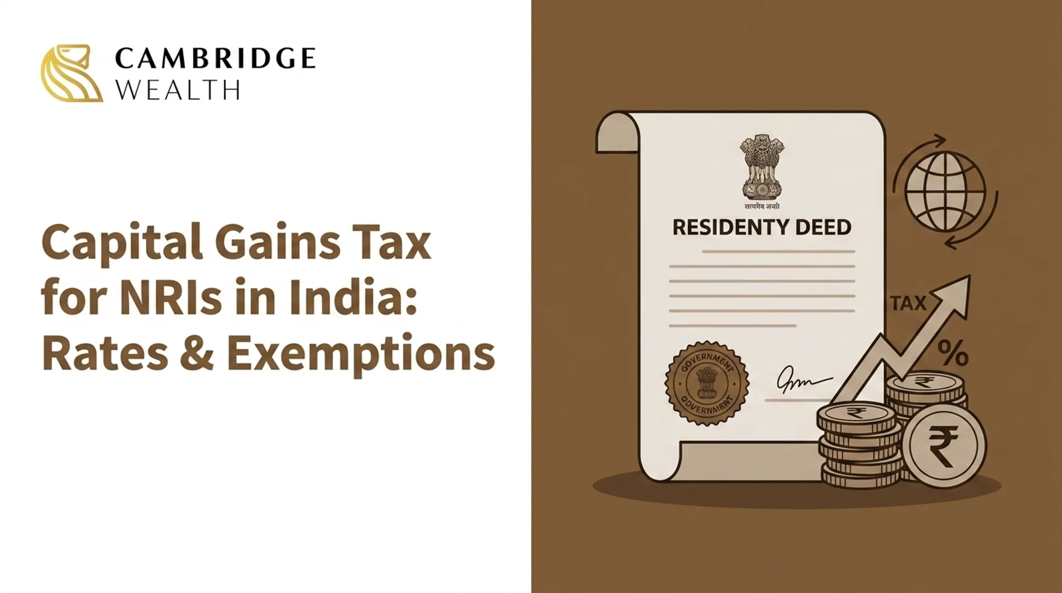 Capital Gains Tax for NRIs in India: Rates & Exemptions