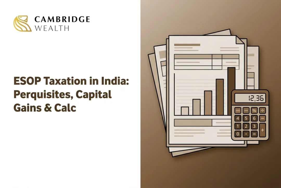 ESOP Taxation in India: Perquisites, Capital Gains & Calc