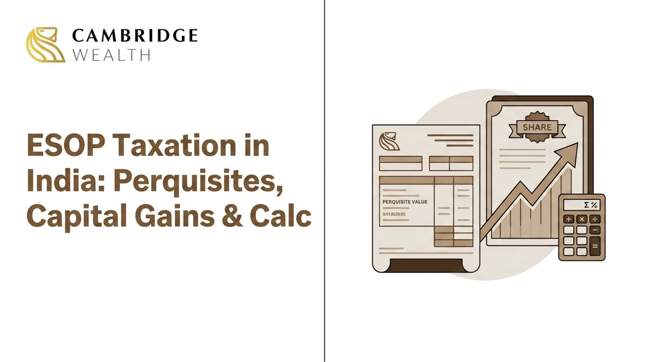 ESOP Taxation in India: Perquisites, Capital Gains & Calc