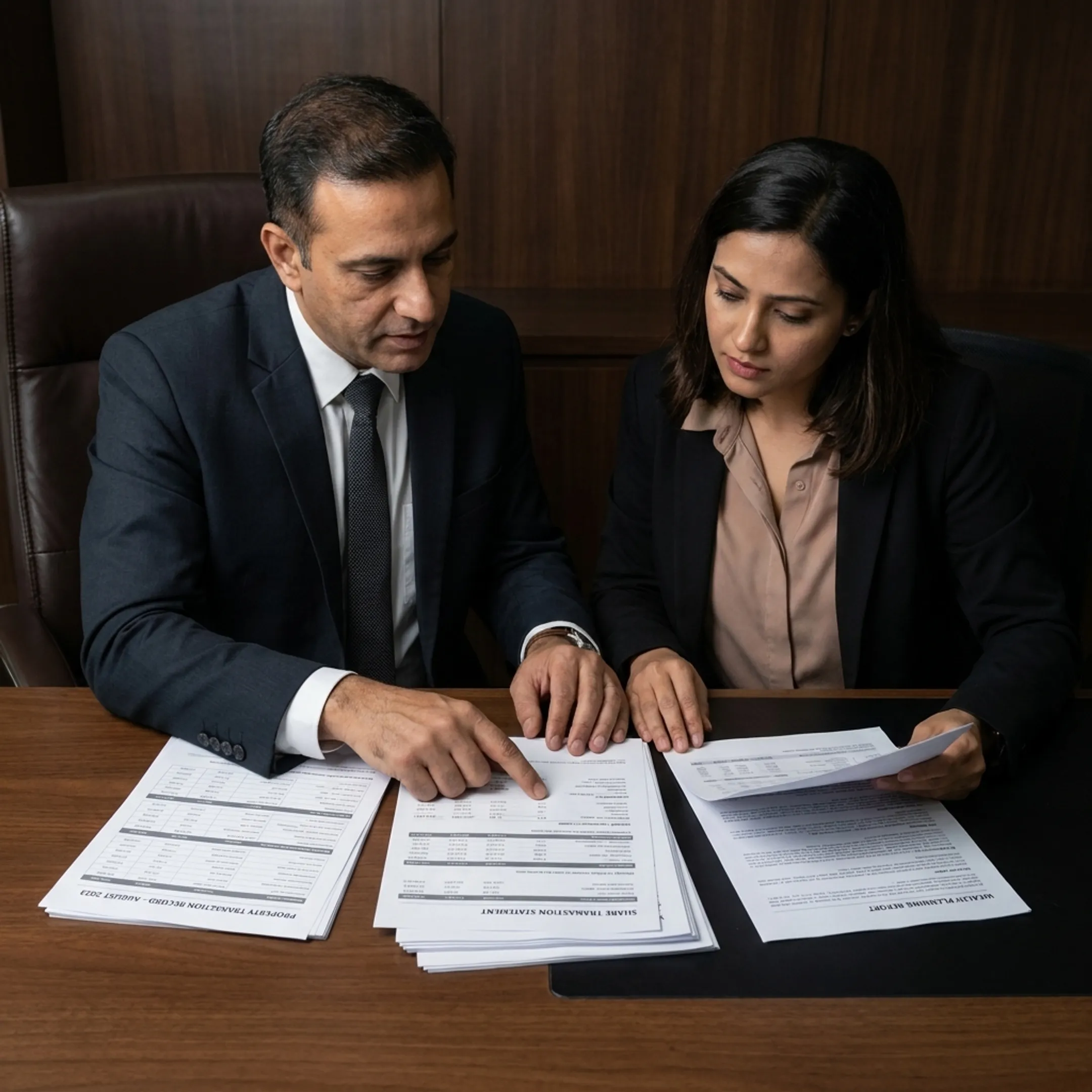 Property and share taxation considerations set out in documents