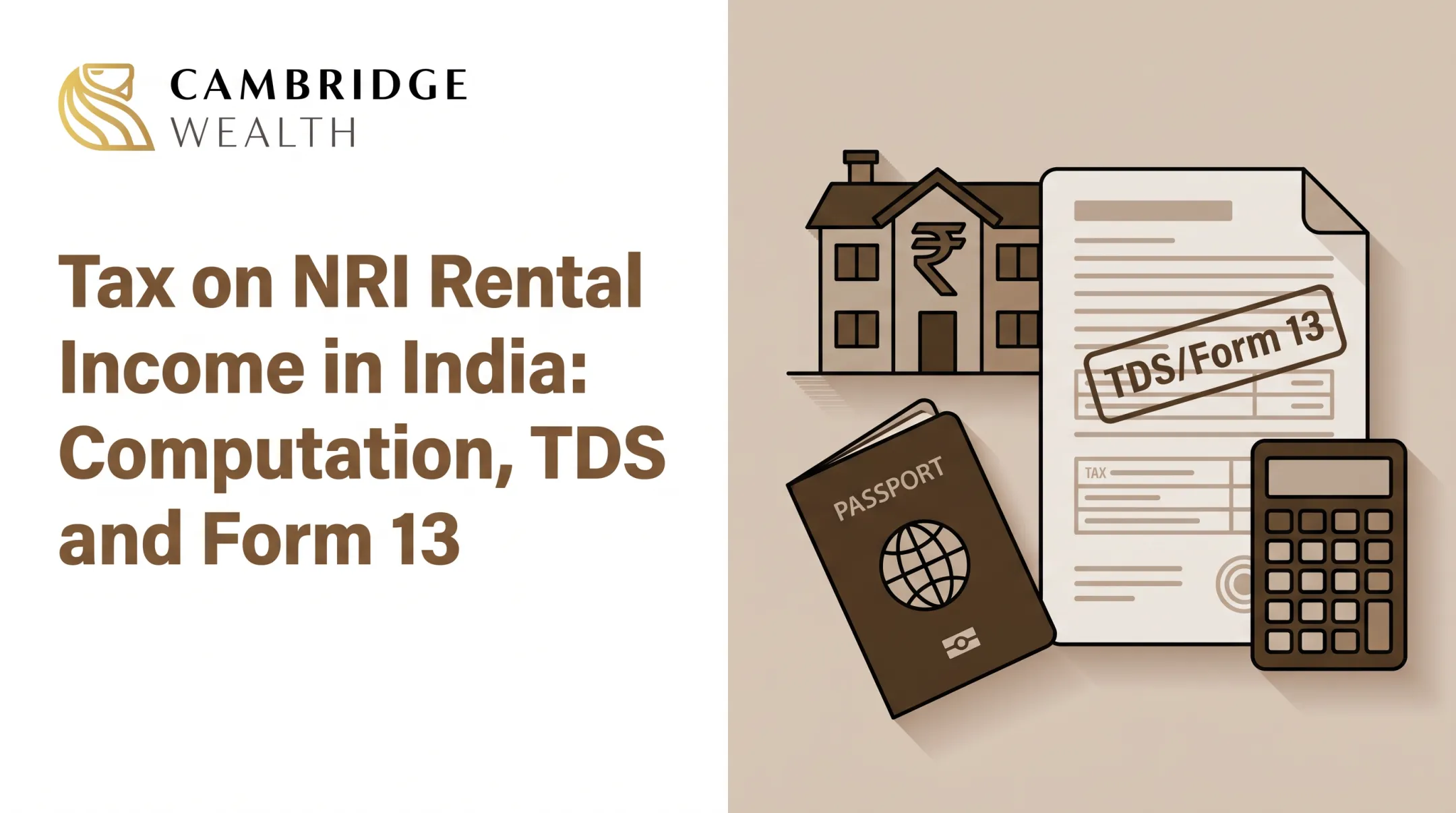 Tax on Indian rental income for NRIs: computation, TDS on gross rent and the lower deduction certificate