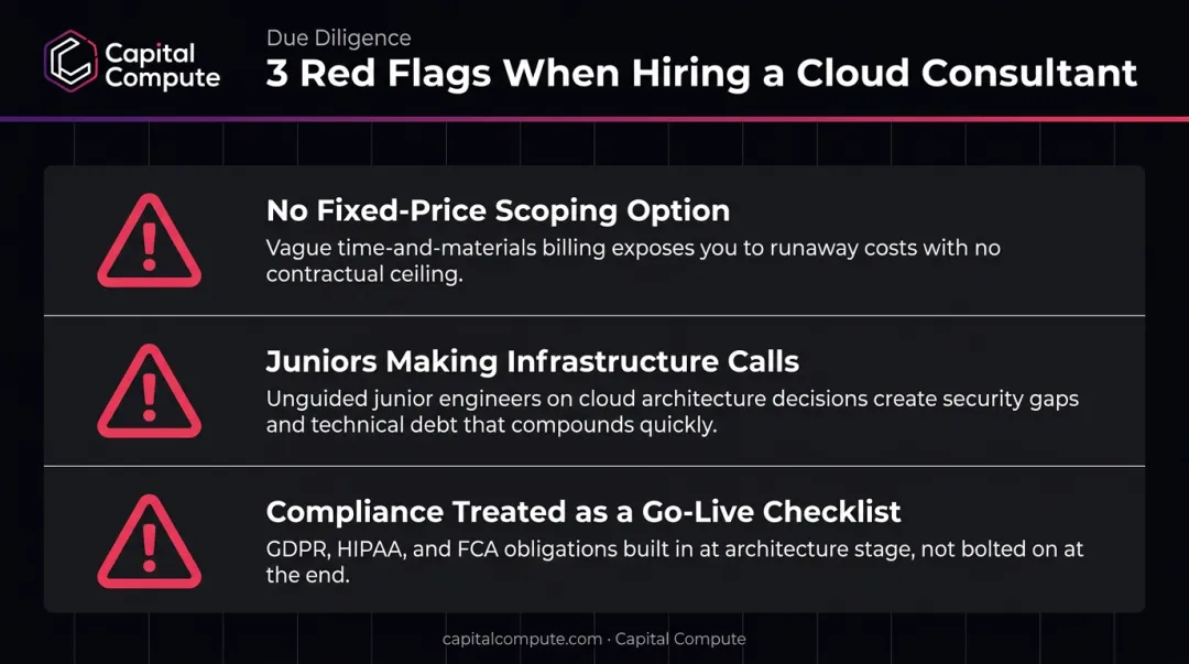 3 red flags to avoid when hiring a cloud consultant for software projects