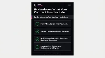 IP ownership and documentation handover checklist for custom software contracts