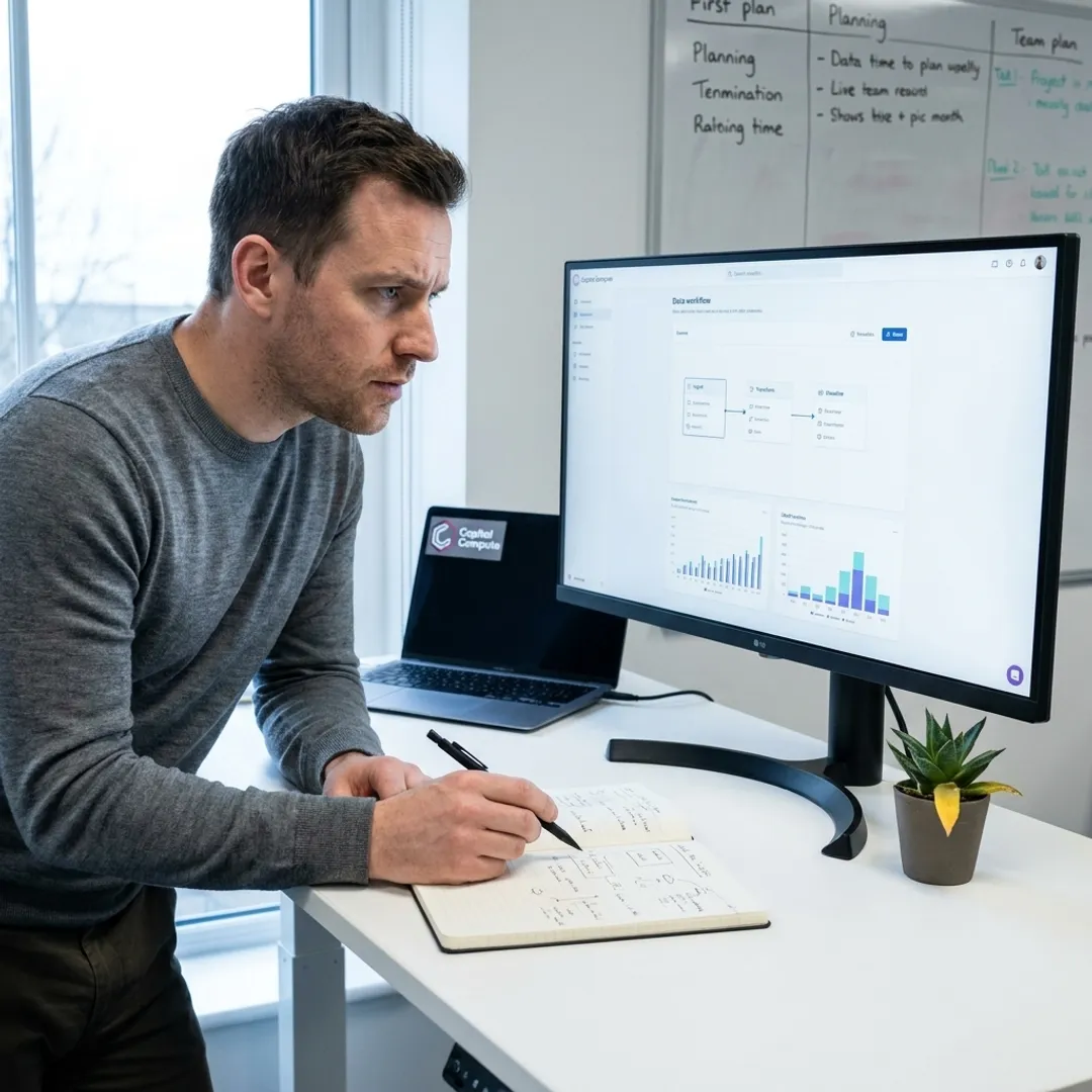 Data consultant planning analytics workflow