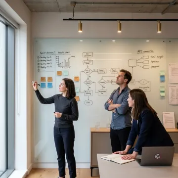 Team planning an AI automation process