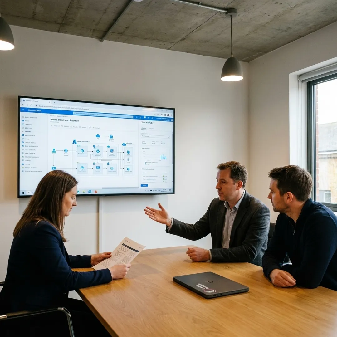 Azure cloud consultant advising Australian business team