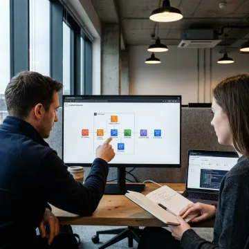 Cloud consultants planning scalable infrastructure