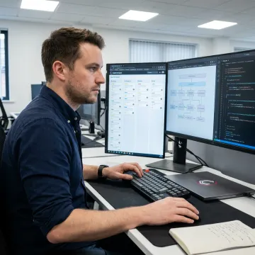 Laravel developer working on a web application