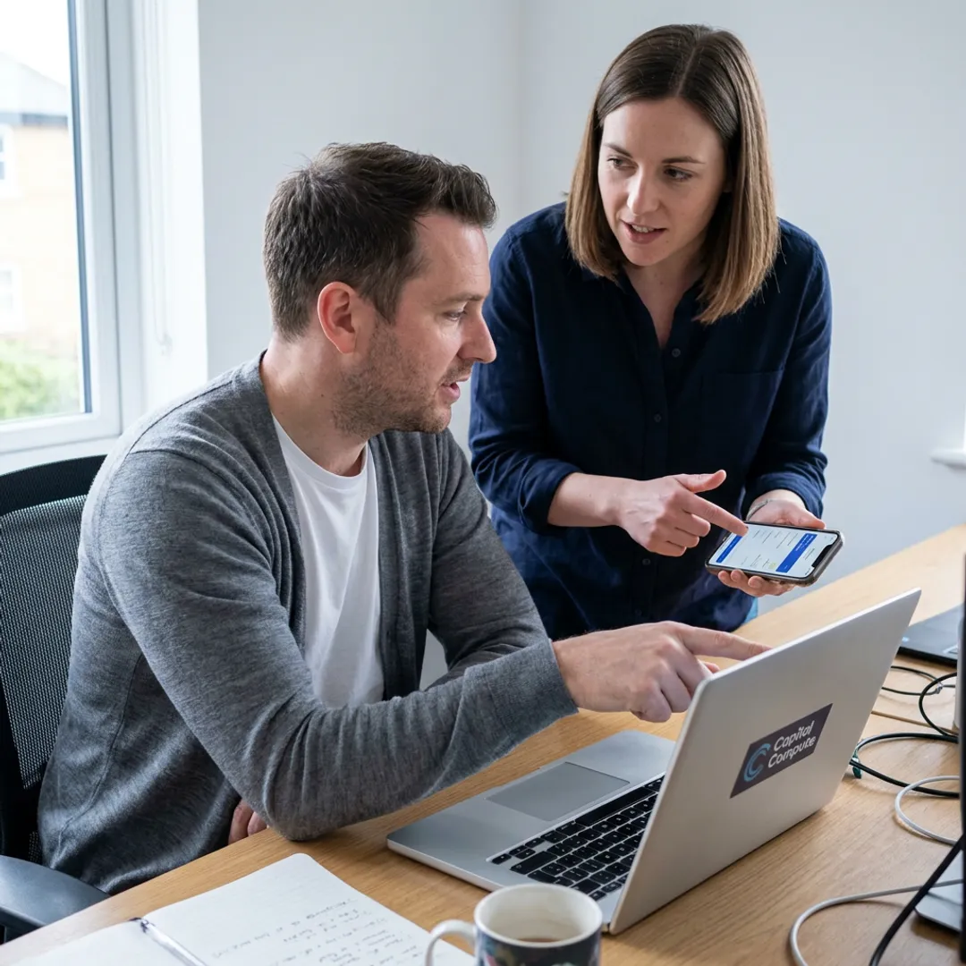 React Native developers building a mobile app
