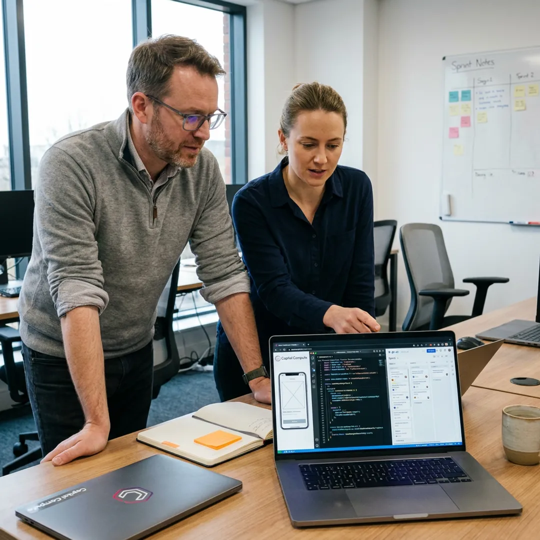 React Native developers planning a mobile app workflow