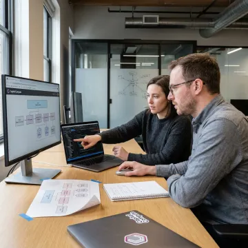 ASP.NET MVC developers working on web application code