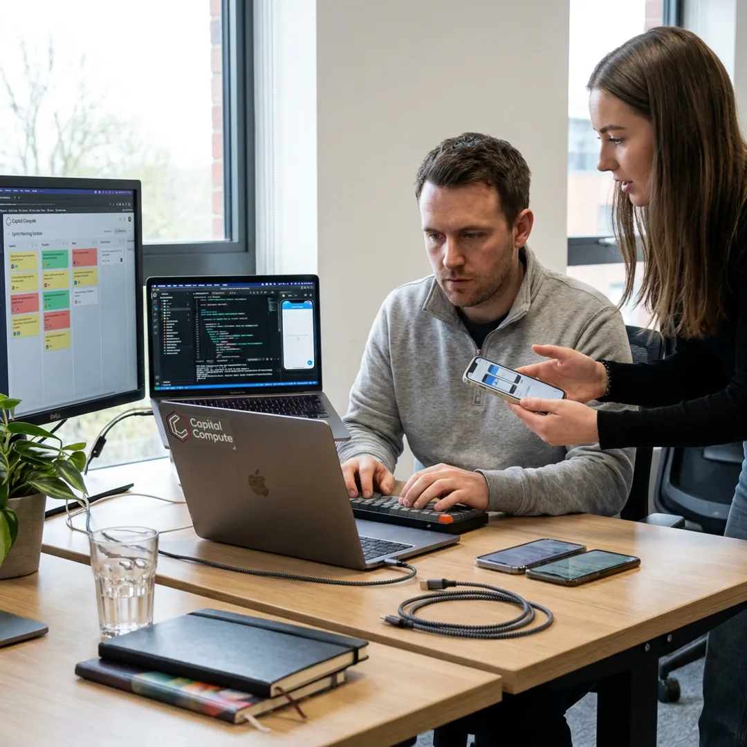 Flutter developers building a cross-platform app