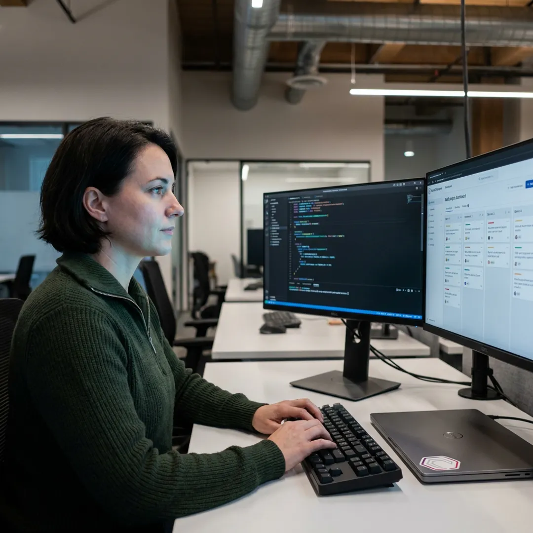 ReactJS developer building a web application