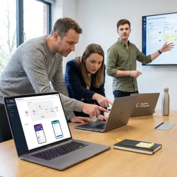 Mobile app development planning session