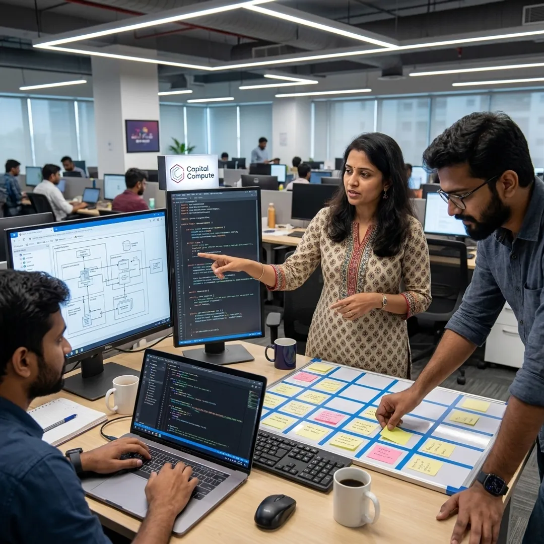 Custom software development team in India
