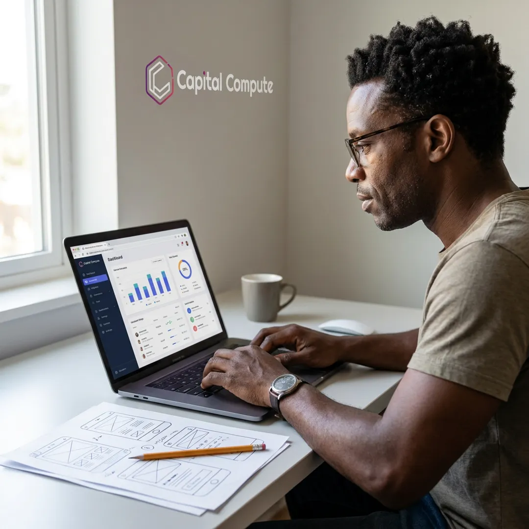 Freelance web developer building a modern web application