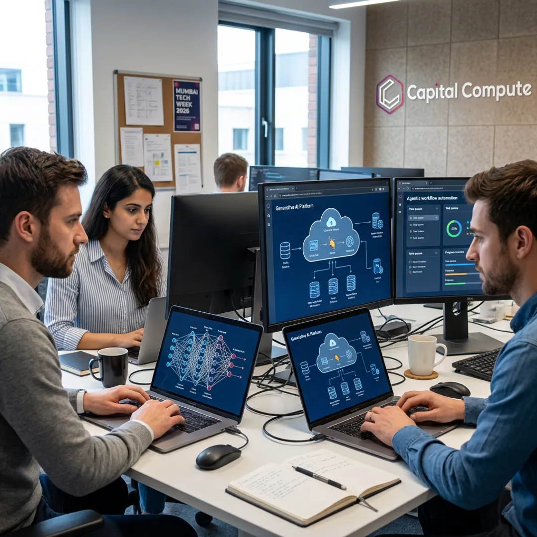 AI engineers developing business automation software