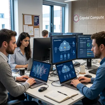 AI engineers developing business automation software