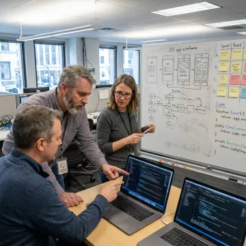 iOS development team planning mobile app delivery