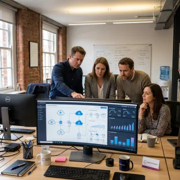 AI automation dashboard for business workflows