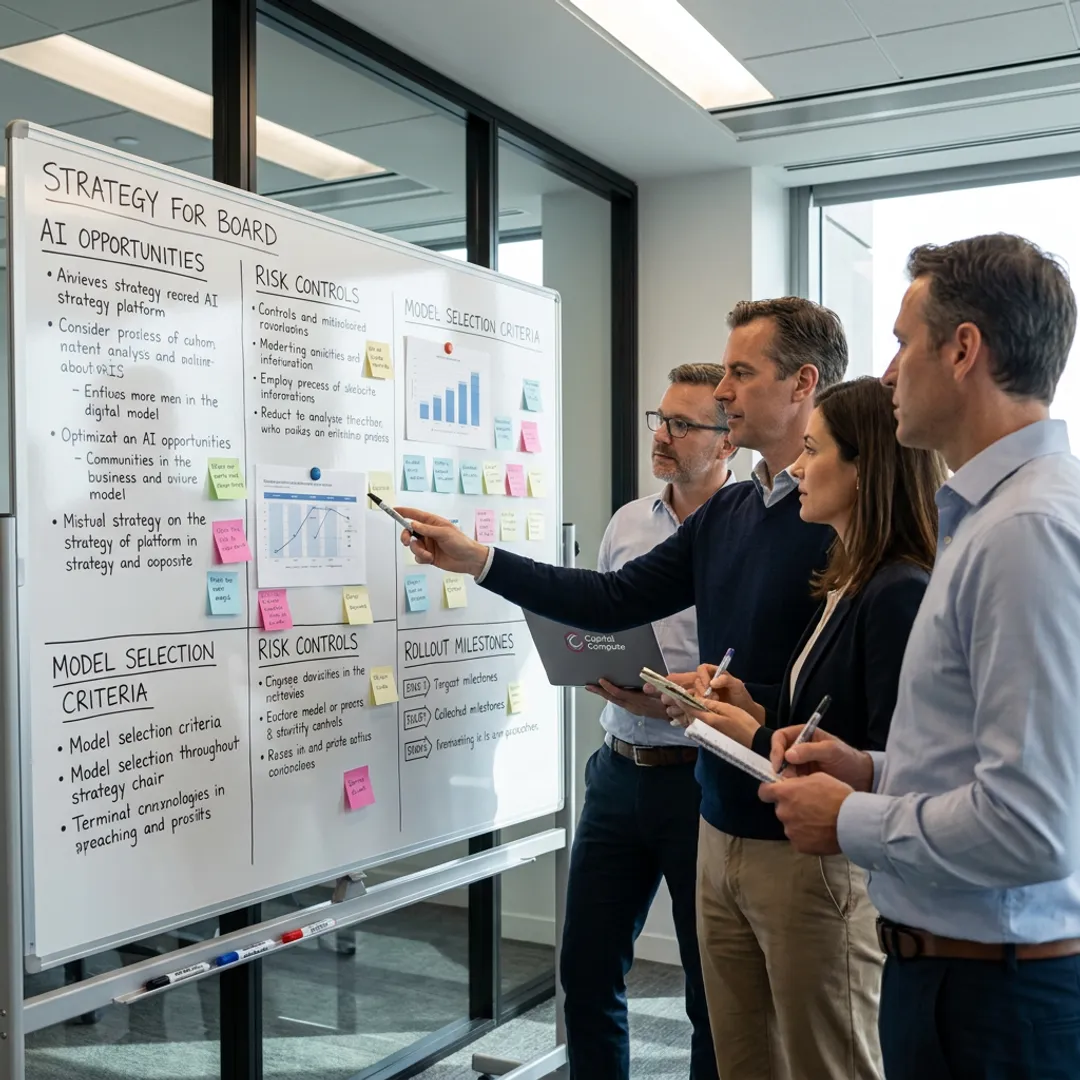 AI consultants planning an implementation roadmap
