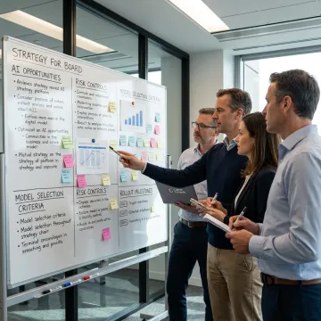 AI consultants planning an implementation roadmap