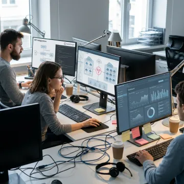 Application modernization engineers working on legacy software