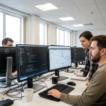 Custom CMS website development workspace