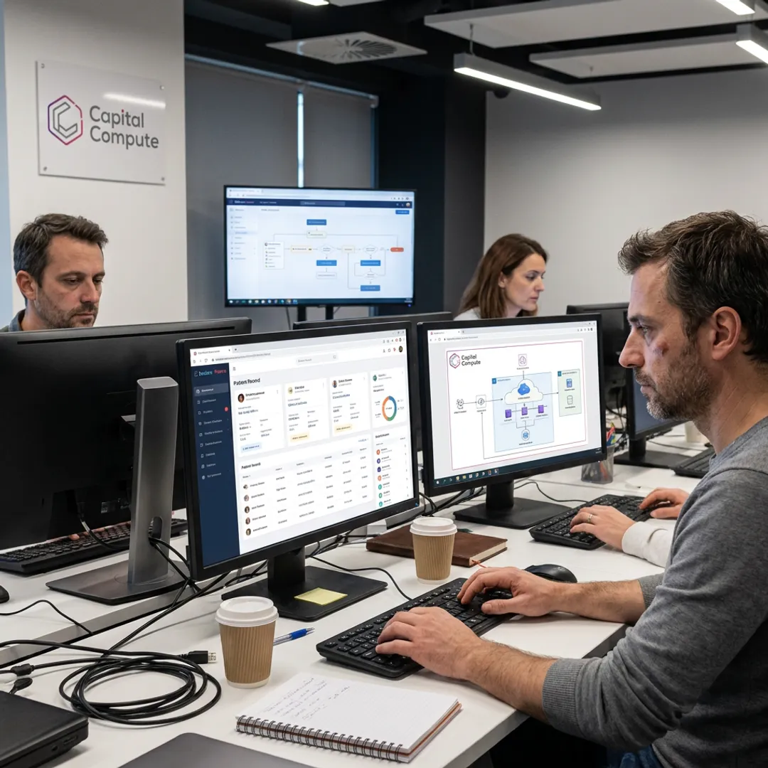 Custom healthcare software development team