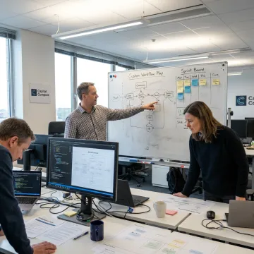 Software team planning customs compliance workflows