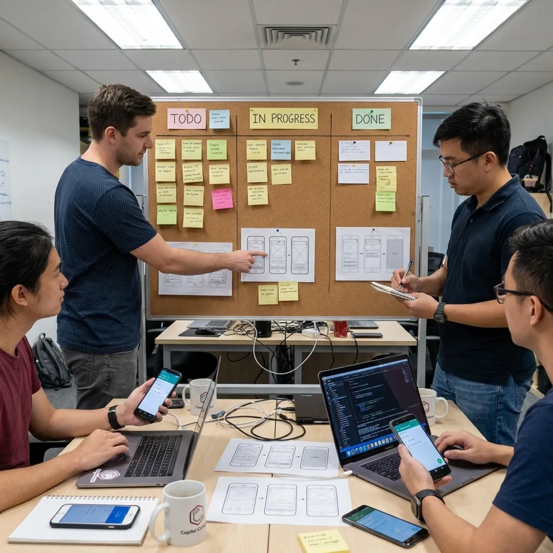 Mobile developers planning an app project