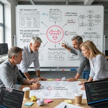 Telemedicine app development planning session