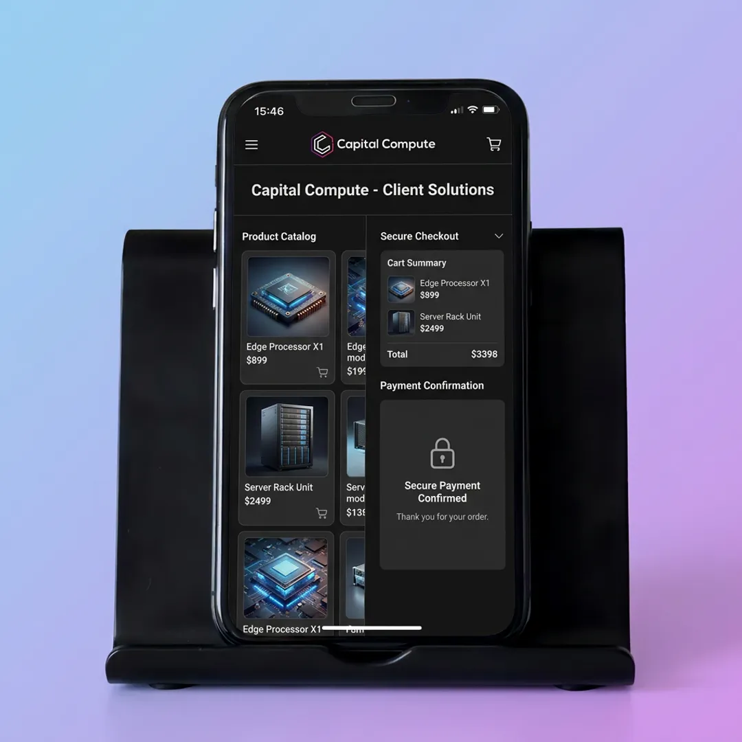 Customer using an online shopping app