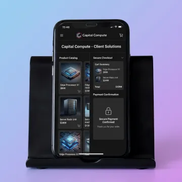Customer using an online shopping app