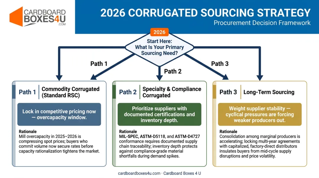 2026 corrugated box procurement strategy decision framework for buyers three-path guide