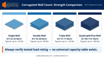 Gaylord box wall count configurations strength ratings and weight capacity comparison