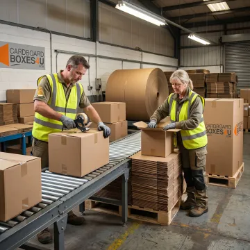 Custom corrugated boxes for industrial manufacturing