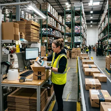 E-commerce retail storage boxes