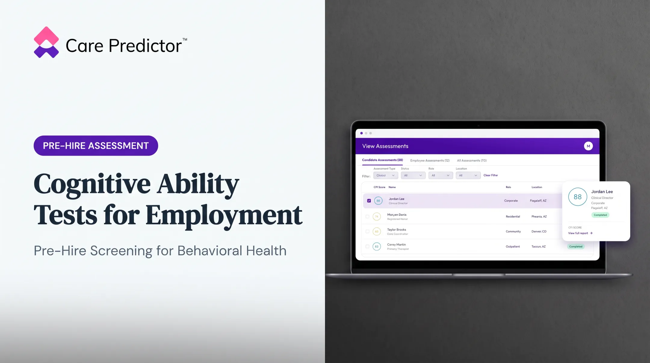 Cognitive Ability Tests for Employment