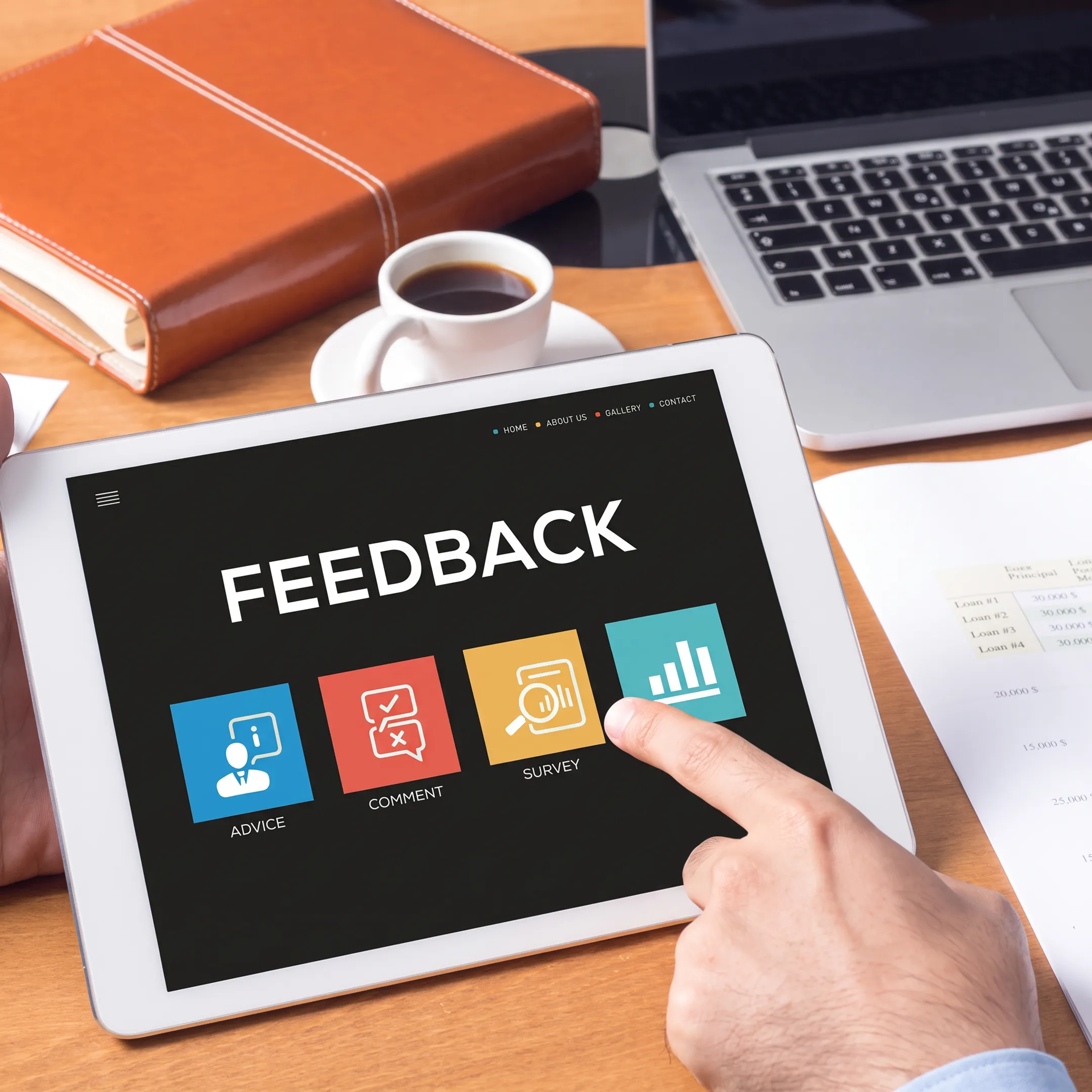 Workforce leaders analyzing employee engagement survey results and sentiment trends