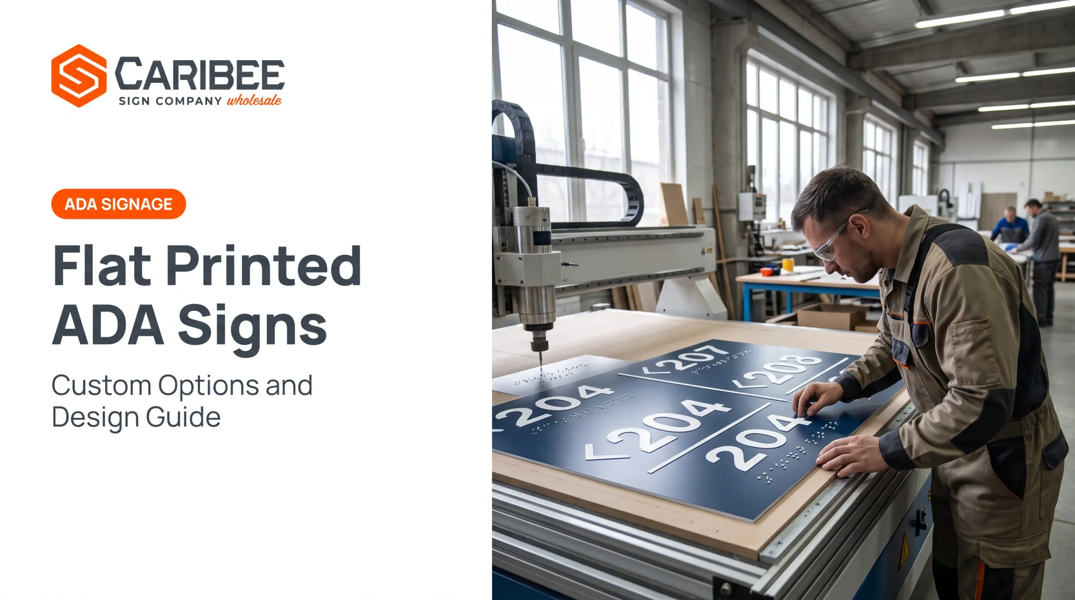 Flat Printed ADA Signs: Custom Options and Design Guide