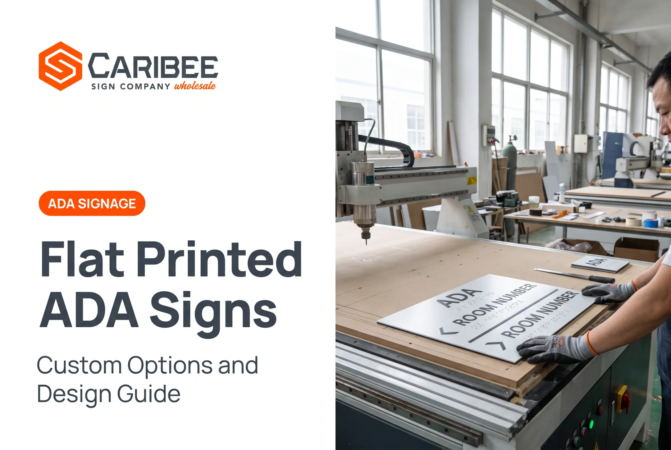 Flat Printed ADA Signs: Custom Options and Design Guide