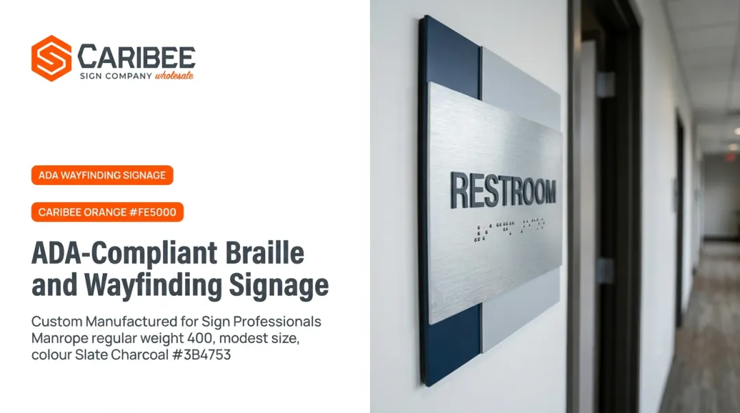 ADA-Compliant Braille and Wayfinding Signage
