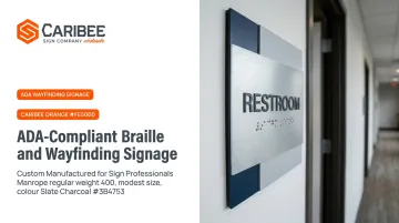 ADA-Compliant Braille and Wayfinding Signage