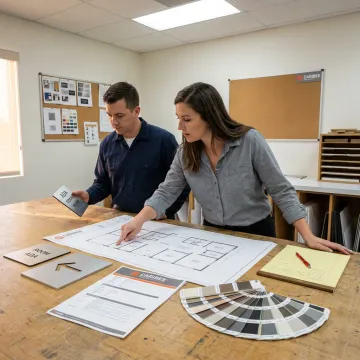 Bank signage production review process
