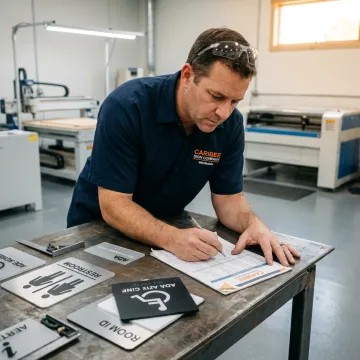 Signage fabrication process