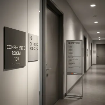 ADA-compliant commercial signs and displays