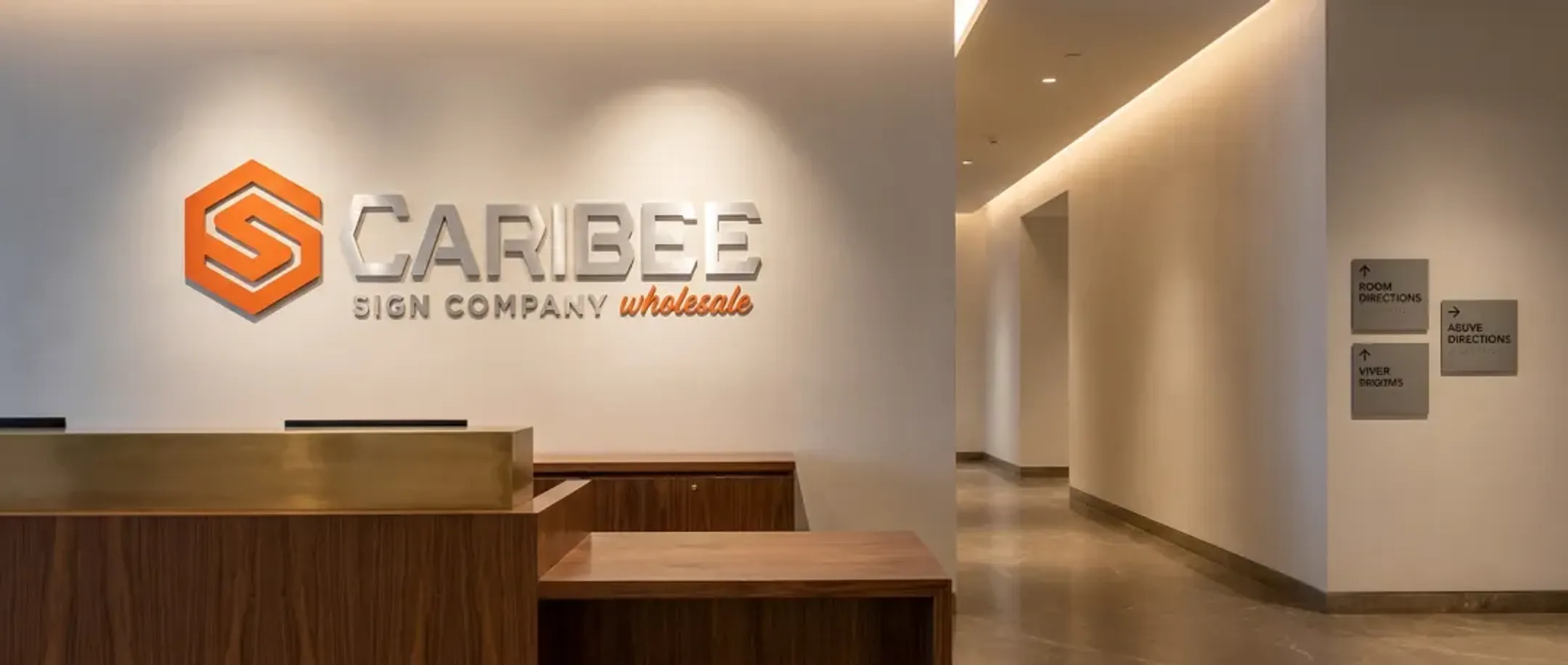 Hotel Lobby Reception Signs