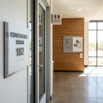 ADA commercial signs in Arizona office