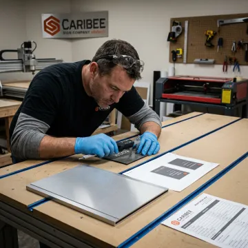 Signage production and project review process